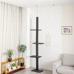 H228-274cm Pet Cat Tree Scratcher Post Adjustable