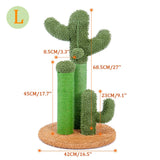 Cute Cactus Cat Tree Toy with Ball