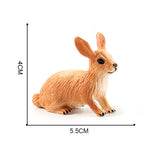 Simulated Zoo Action Figure Farm Rabbit Model