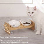 HOOPET Pet Bowl Cat Elevated