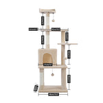 Multi-Level Pet Cat Tree House Candos