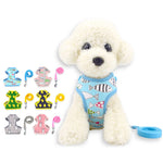 Dog Vest Cartoon Animal Leash