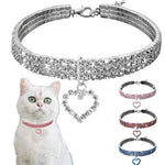 Pet Heart-shaped Collar Rhinestone Accessories