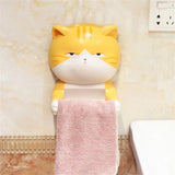 Cute Cat Toilet Paper Holder for Roll Cards