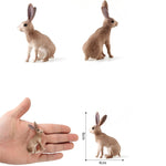 Simulated Zoo Action Figure Farm Rabbit Model