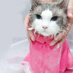 Mesh Cat Grooming Bathing Bag Adjustable