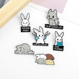 Cartoon Cute Animal Enamel Pin