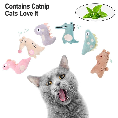 Catnip Chew Cat Toys Soft Plush Animal Shape