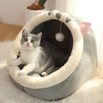 Sweet Cat Bed Warm Pet Basket Cozy Kitten