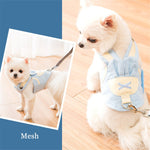 Harness Collar For Pet Spitz Vest+Leash 2 Pcs