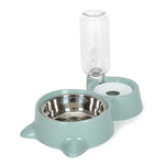 Automatic Pet  Cat dog Feeder Bowls Water Dispenser  Kitten Drinking Bowl Dogs Feeder Food Dish Stainless Steel Pet Bowl Goods