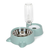 Automatic Pet  Cat dog Feeder Bowls Water Dispenser  Kitten Drinking Bowl Dogs Feeder Food Dish Stainless Steel Pet Bowl Goods