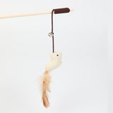 1PC Teaser Feather Toys Kitten Funny Colorful Rod