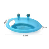 Pet Bird Bath Cage Parrot Bathtub With Mirror