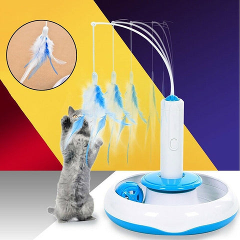 Cat Teaser 360-degree Rotation Electric Plate Toys