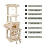 Multi-Level Pet Cat Tree House Candos