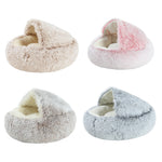 Super Soft Dog Bed Round Plush Mat