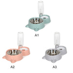 Automatic Pet  Cat dog Feeder Bowls Water Dispenser  Kitten Drinking Bowl Dogs Feeder Food Dish Stainless Steel Pet Bowl Goods