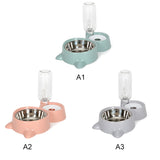 Automatic Pet  Cat dog Feeder Bowls Water Dispenser  Kitten Drinking Bowl Dogs Feeder Food Dish Stainless Steel Pet Bowl Goods