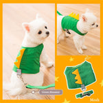 Harness Collar For Pet Spitz Vest+Leash 2 Pcs