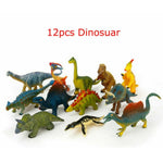 12pcs Simulation Wild Animal Model Realistic