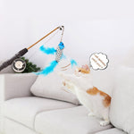 Stick Feather Wand Toys Cat Interactive