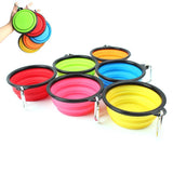 Dog Ccollapsible Water Bowl Silicone Travel Portable