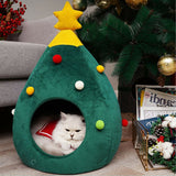 Merry Christmas pets Bed House Winter Warm