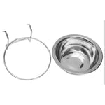 Stainless Steel Pet Bowl Food Water Drinking Cage