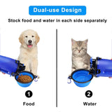 2 In 1 Pet Food Water Bottle Feeder