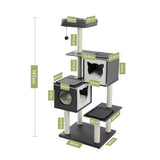 Inches Multi-Level Cat Tree Modern Cat Activity Tower