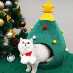 Merry Christmas pets Bed House Winter Warm