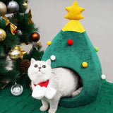 Merry Christmas pets Bed House Winter Warm