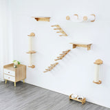 HOOPET Steps Wall Wood Staircase for Cats