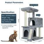 6 Kinds Cat Toy Scratching Post Wood Climbing Tree