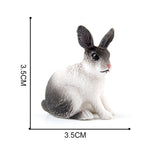 Simulated Zoo Action Figure Farm Rabbit Model