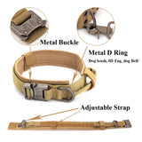 Dog Training Collar Adjustable Tactical Dog Collar And Leash Set