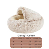 Super Soft Dog Bed Round Plush Mat
