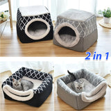 2 in 1 Mulifi-functional Dog Bed Kennel Cat