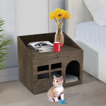 Durable Wooden Cat Cave Bed Furniture