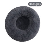 Donut Cat Bed Round Plush Deep Sleeping Nest