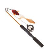 Retractable Cat Toy Fish Type Telescopic Feathers