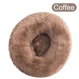 Donut Cat Bed Round Plush Deep Sleeping Nest