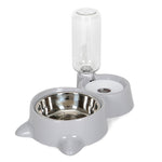 Automatic Pet  Cat dog Feeder Bowls Water Dispenser  Kitten Drinking Bowl Dogs Feeder Food Dish Stainless Steel Pet Bowl Goods