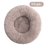 Donut Cat Bed Round Plush Deep Sleeping Nest