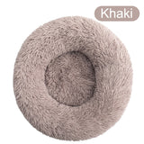 Donut Cat Bed Round Plush Deep Sleeping Nest