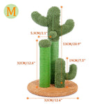 Cute Cactus Cat Tree Toy with Ball