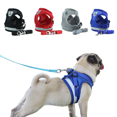 Dog Harness with Leash Summer Adjustable