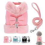 Cute Chihuahua Yorkie Dog Cat Harness Leash Set