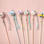 Cat Teaser Wand Beaded Teaser Stick